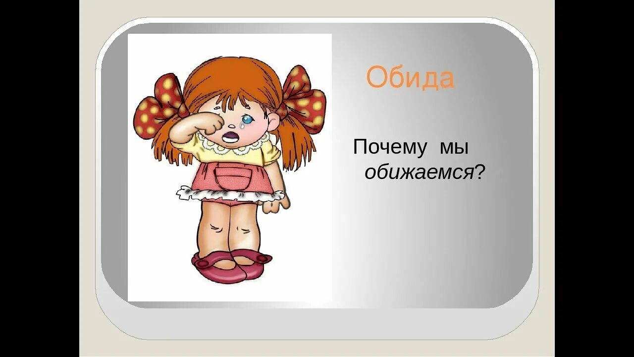 Нарисуй и опиши как ты представляешь обиду. Обида рисунок. Обида для презентации. Эмоции детей обида. Эмоции для презентации.