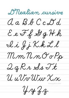 Types of cursive writing