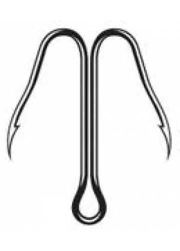 крючок щучий, двойник, cannelle 2025. двойник на жерлицу для щуки. двойной крючок cannelle 2025. двойник vido-craft vd-087 (bn) "double long lihgt". размер крючка двойник для живца.