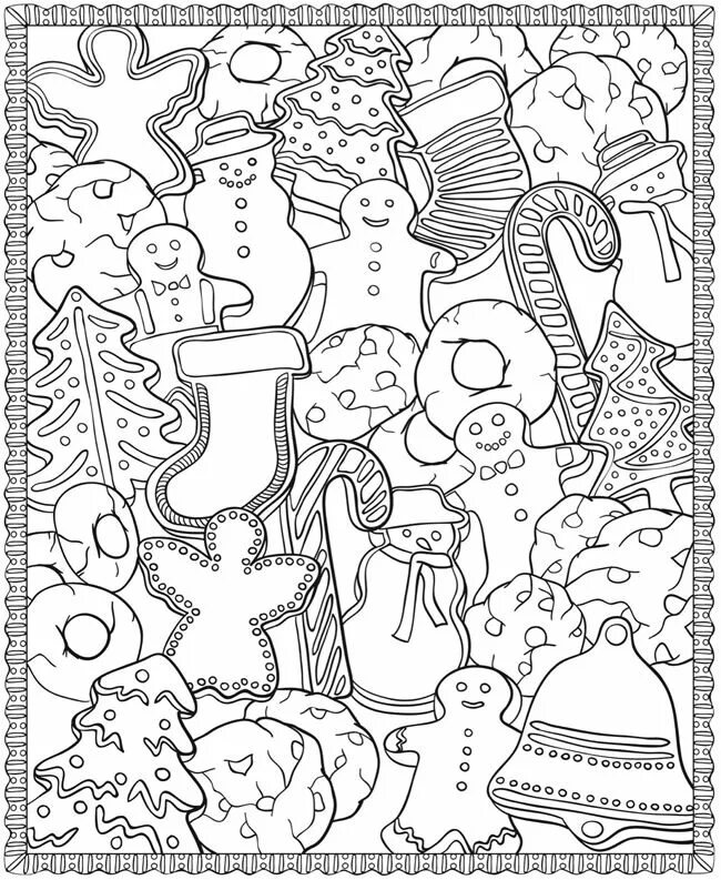 Раскраска новогодняя распечатать сложные Pin by Dolores Smith on Coloring Pages Holidays Christmas coloring pages, Colori