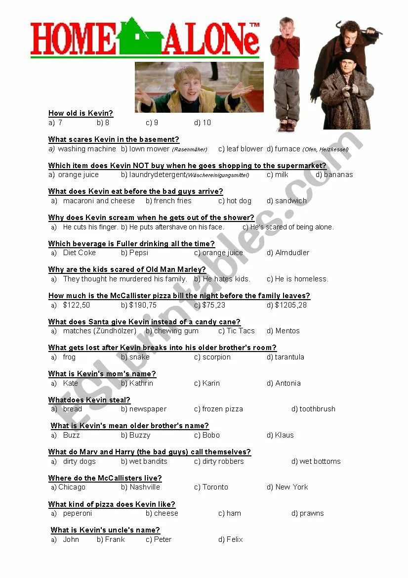 Home alone worksheets for kids. Home alone english задания. Home alone worksheet for elementary. Home alone топик. Home alone english задания.
