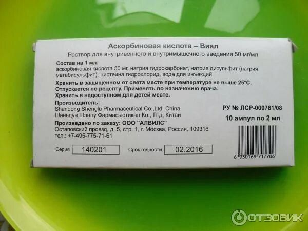Маска с аскорбиновой кислотой рецепт