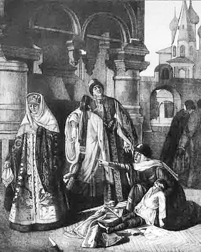 Драма в угличе 1591 году. Смерть царевича дмитрия в угличе. Убийство царевича дмитрия в угличе картина. 1591 смерть царевича дмитрия в угличе. Смерть царевича дмитрия сына ивана грозного.