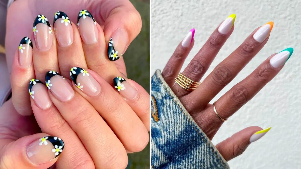 French Tip Nail Designs in 2020 French tip nail designs, French tip nail art, Na