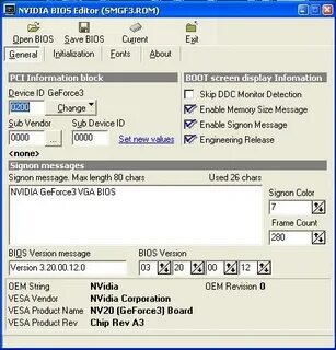 Bios editor