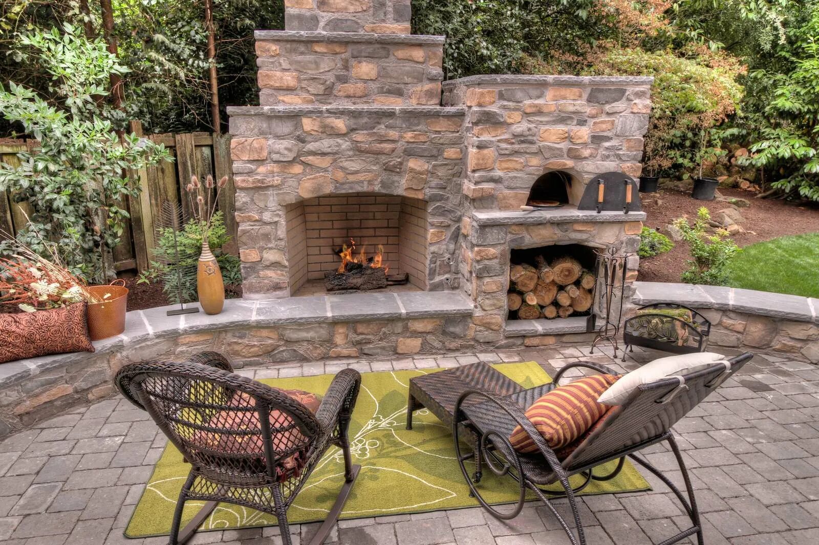 Мангал из камня своими руками - каменный мангал Outdoor stone fireplaces, Outdoo