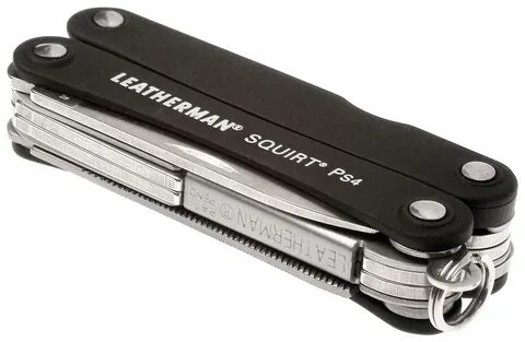 Мультитул Leatherman Squirt PS4, черный, 9 опций.