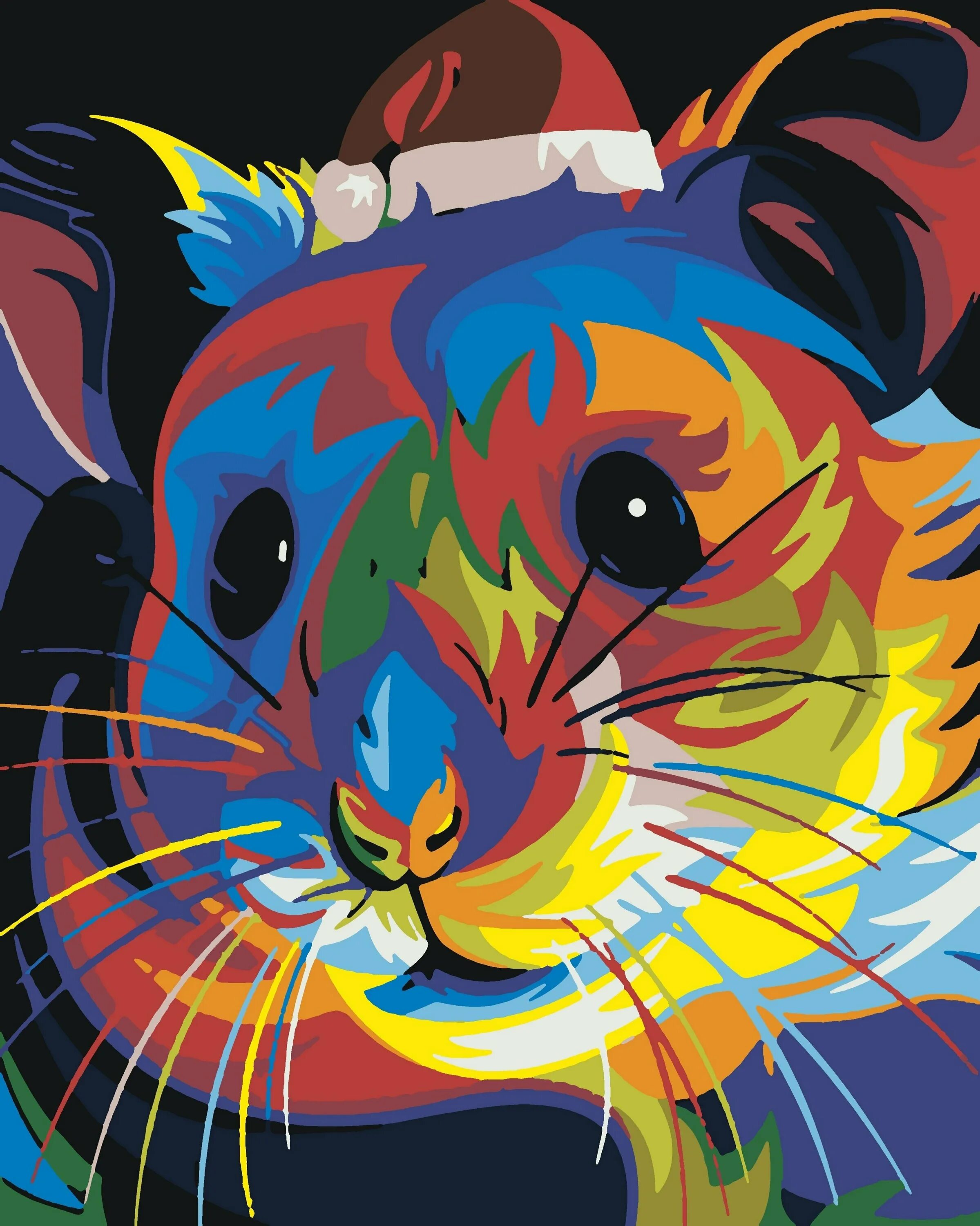 артвентура картина по номерам "радужный кот" 40x30 см. ваю ромдони картины. раскраска мини артвентура картина по номерам радужный кот. радужный кот картина по номерам. радужный кот по номерам.