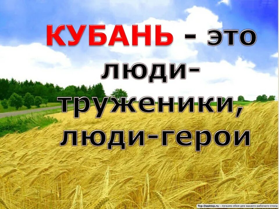 Люди труда краснодарского края