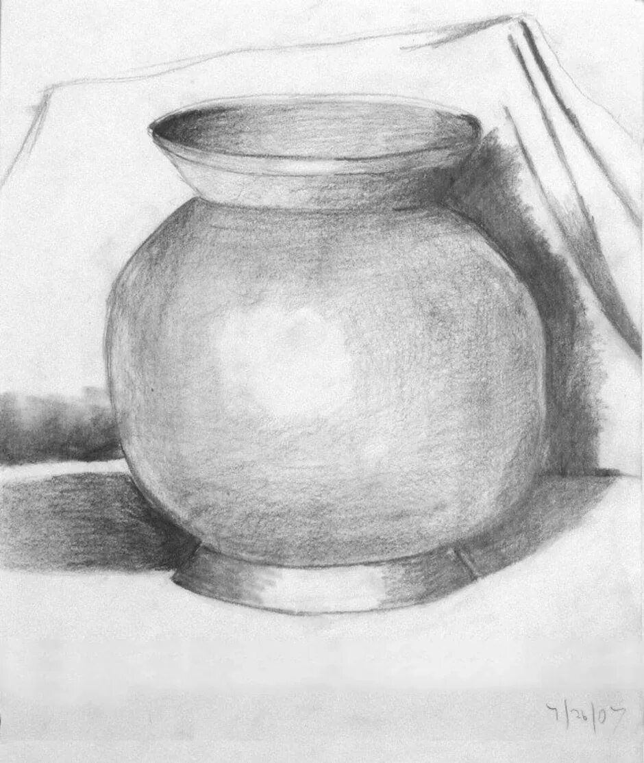 горшочек с золотом раскраска. как нарисовать горшочек. рисуем построение чашки. поэтапное рисование горшка. чугунок карандашом.