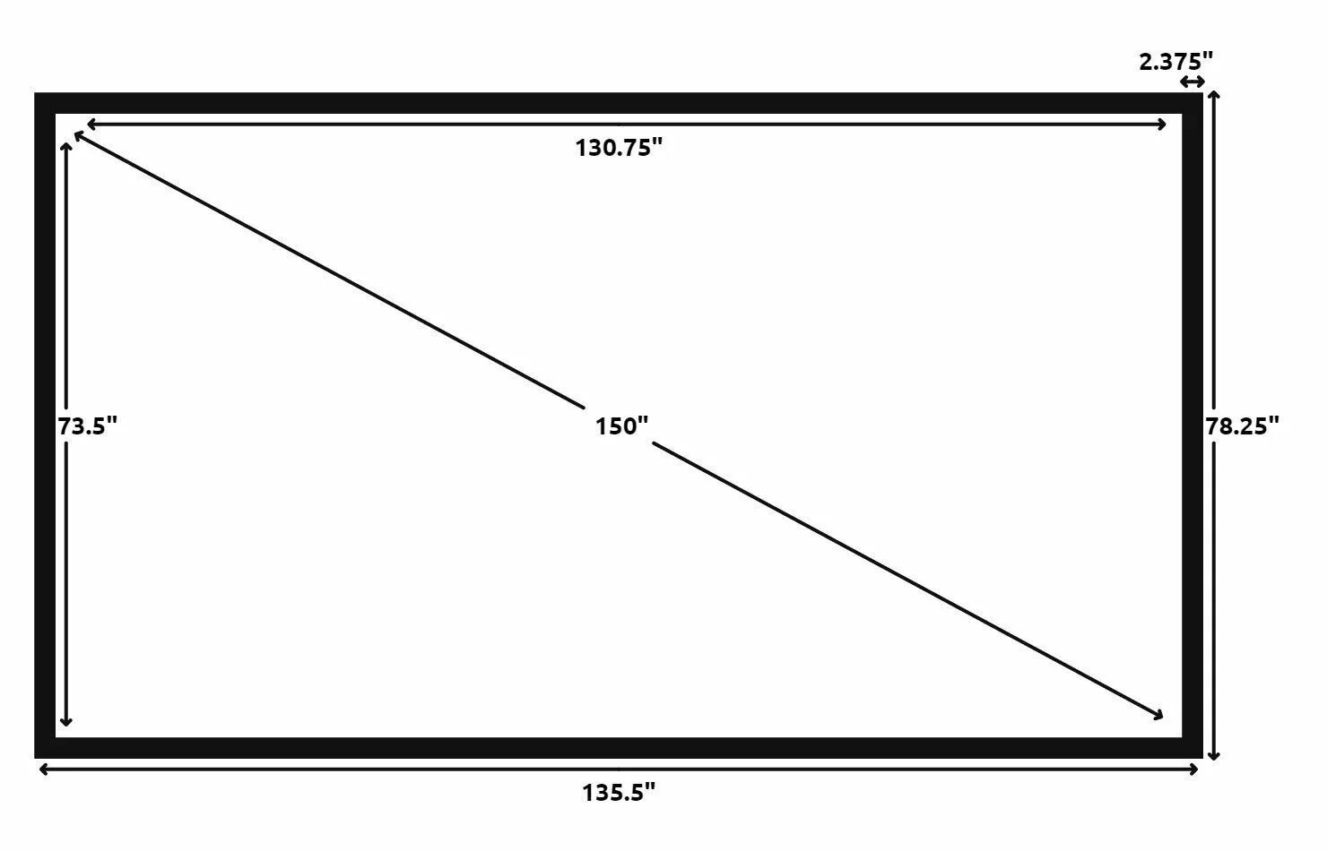 16 9 x 8 1. Экран проектора диагональ 110 дюймов. Экран для проектора 150 диагональ 16.9. Ширина экрана проектора 2.2 метра. 110 Дюймов экран для проектора в сантиметрах.