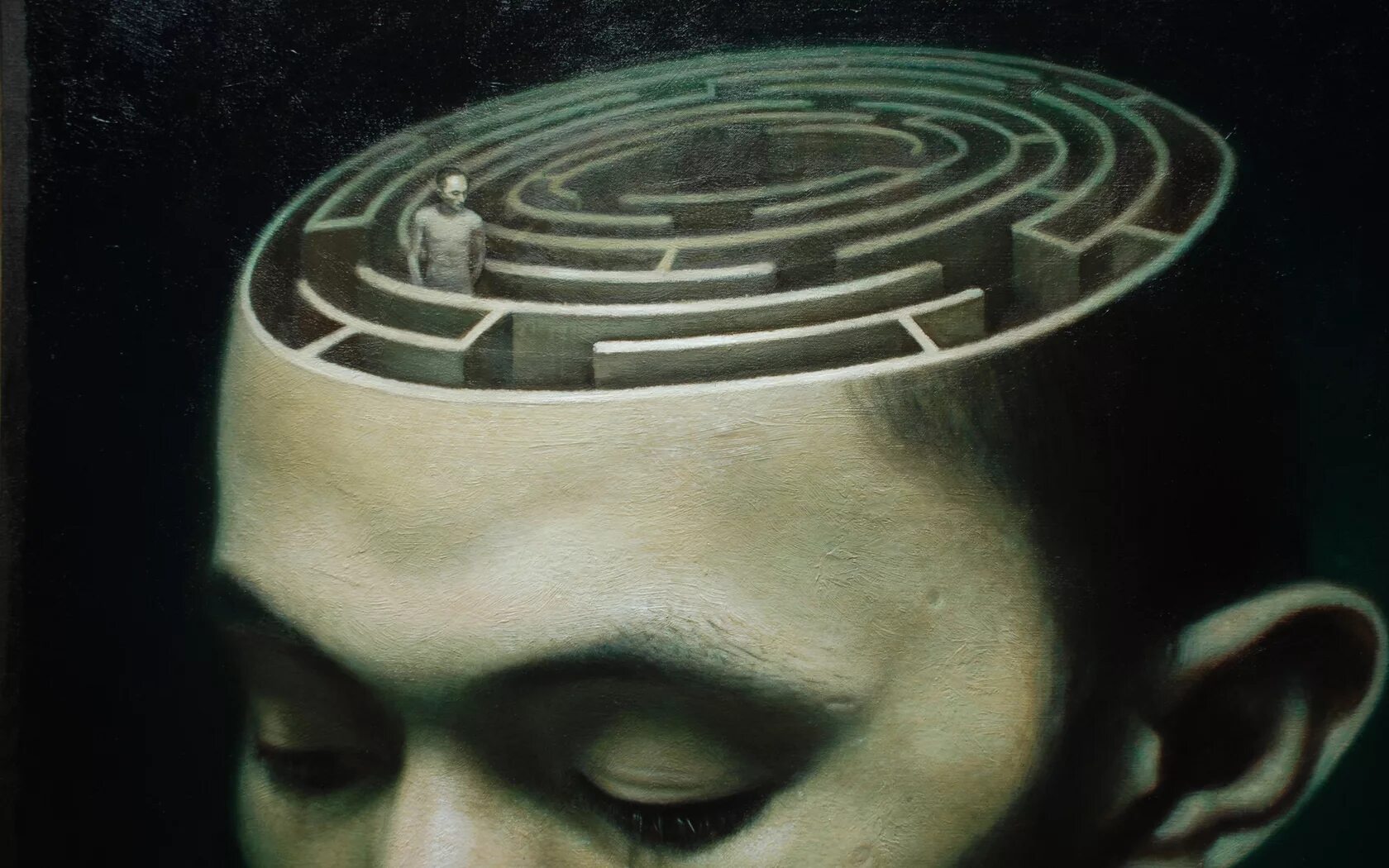 Сознательная жизнь в плену иллюзий 9. Лабиринт в голове. Человек в лабиринте. Мозг Лабиринт. Лабиринт сознания.