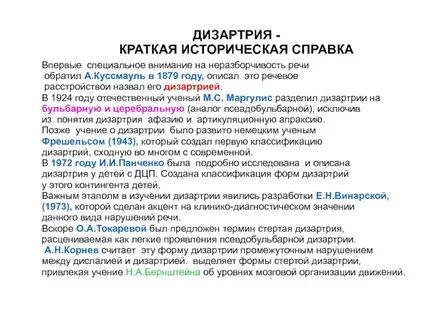 Дизартрия уровни