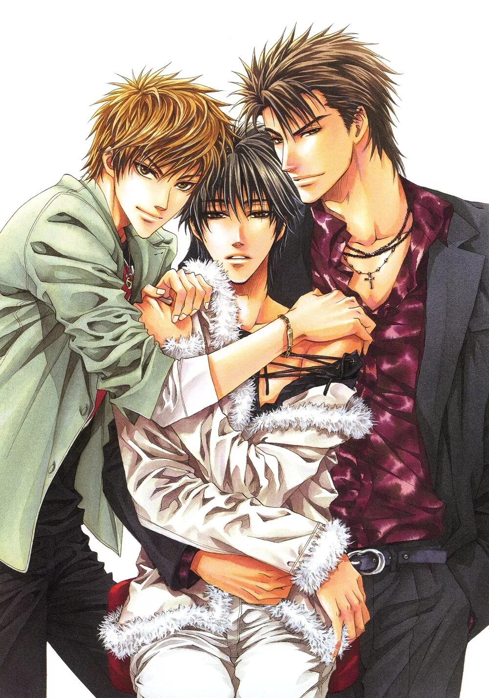 ёкодзавы такафуми. аниме трое парней. юри и виктор 18. аниме яой 19+. яой манга.