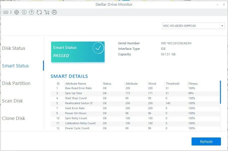 Check pass status. Check smart status windows 10. s.m.a.r.t. мониторинг for win 10. interface: high error rate. all smart statuses.