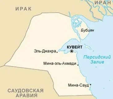 Карта кувейта