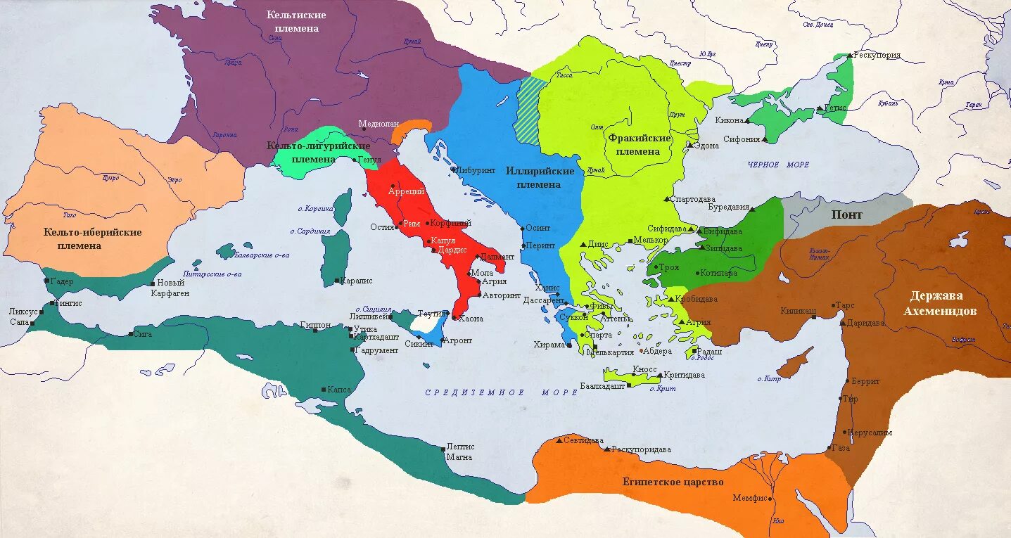 Карфагенская Империя карта.