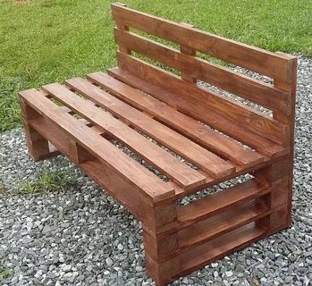 Лавка из паллетов