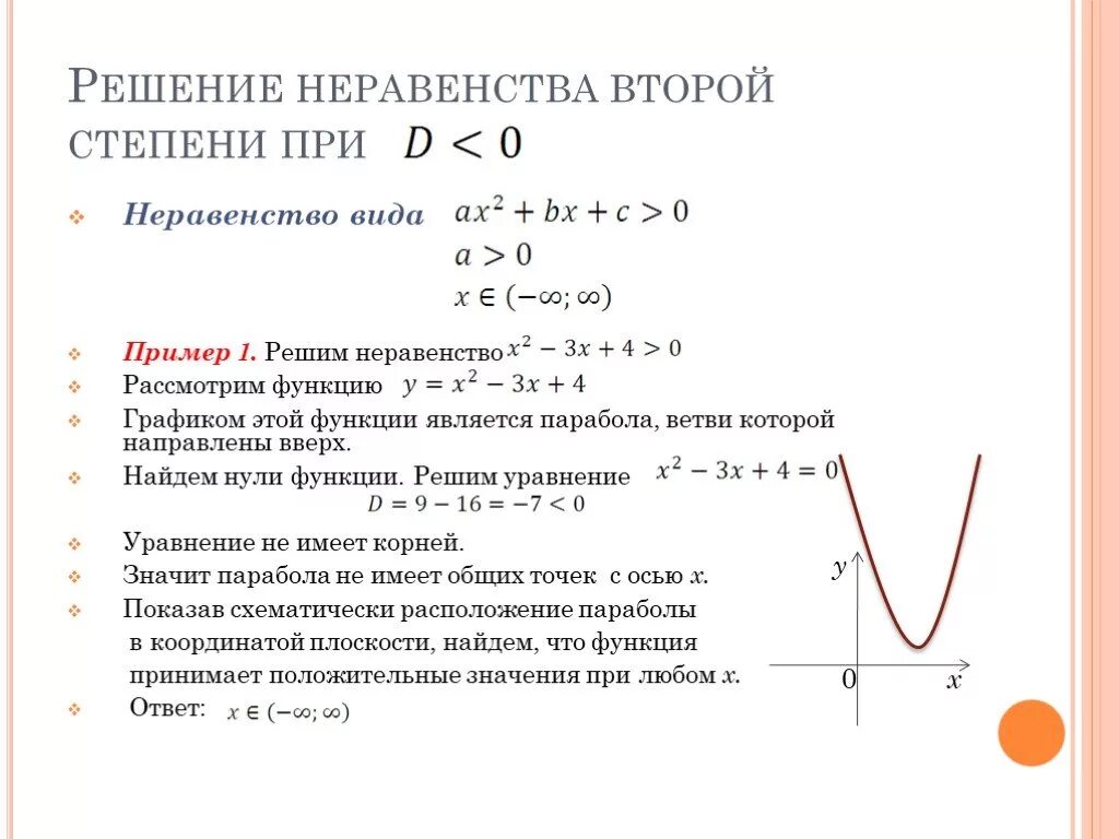 Реши неравенство y 1