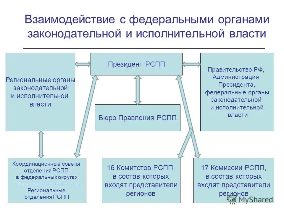 Взаимодействия институтов государственной власти