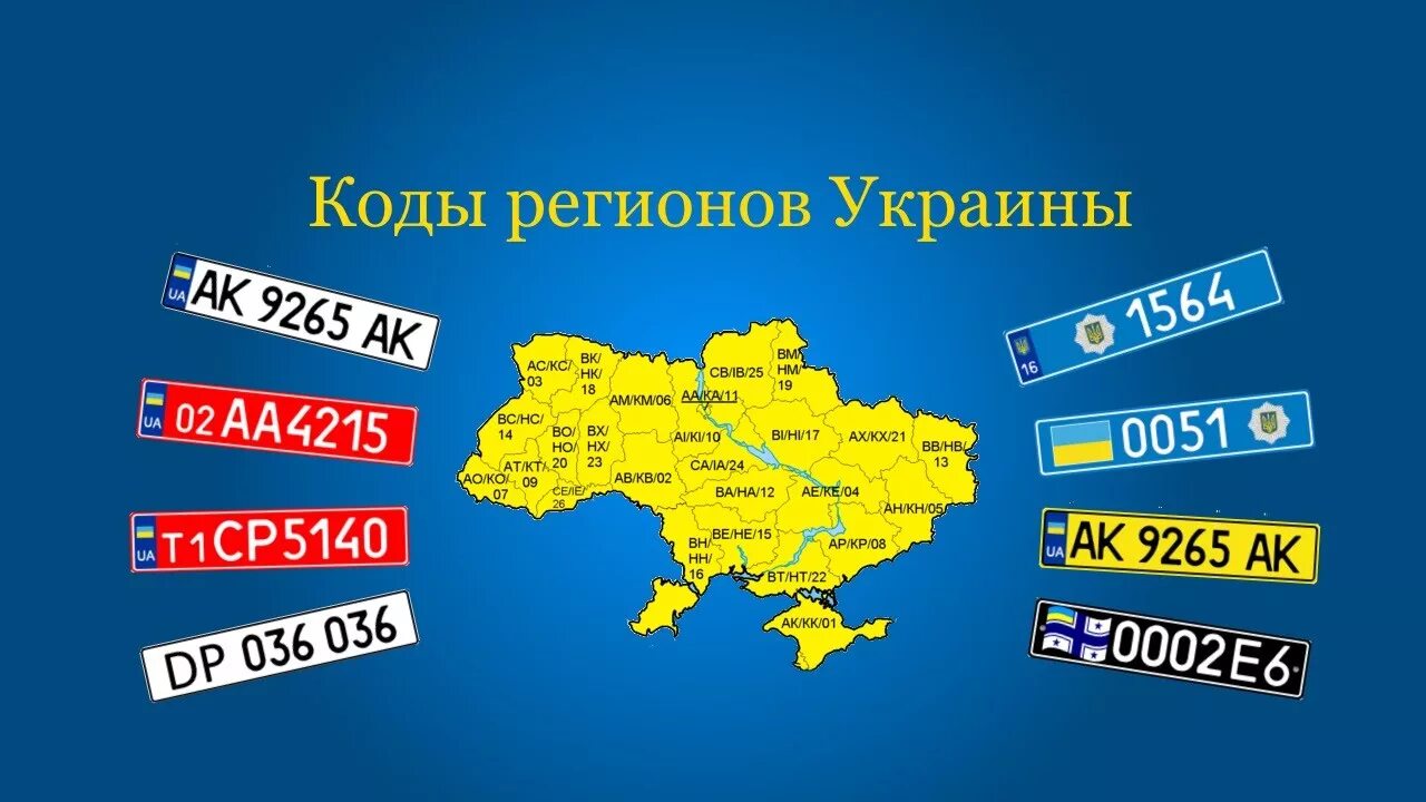 Автомобильные коды украины