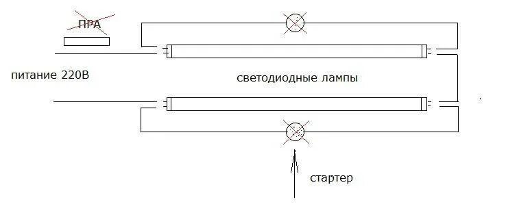 Схема подключения светодиодных ламп люминесцентных. Схема подключения диодных ламп вместо люминесцентных ламп. схема подсоединения светодиодных ламп вместо люминесцентных. схема подключения линейных светодиодных светильников 220в. схема подключения светодиодной лампы g13 вместо люминесцентных ламп.