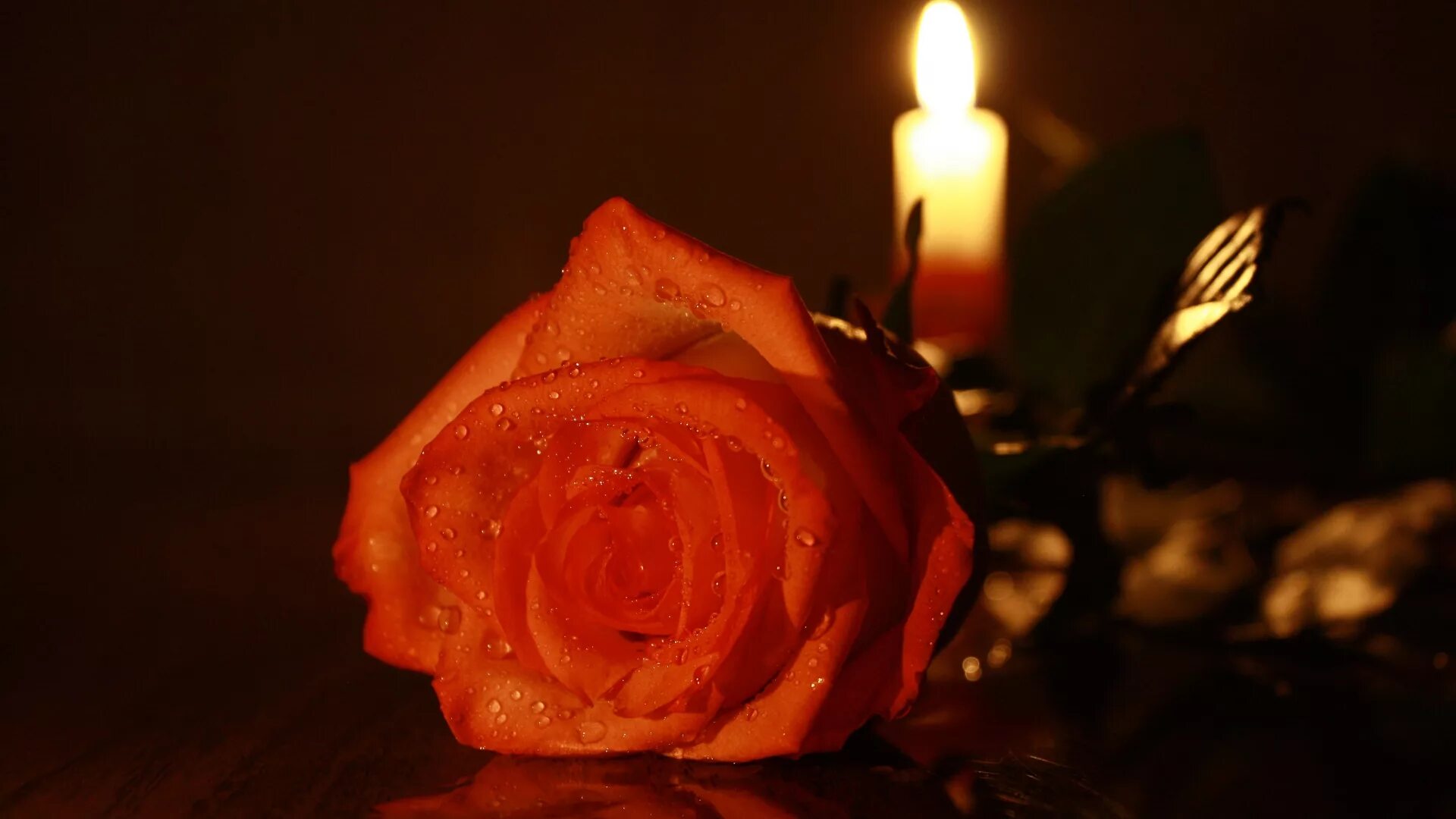 Красивая память. Свеча скорби. Розы и свечи. Свеча памяти с розой. Свеча памяти и цветы.
