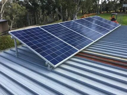 Solar panels on the roof aren t