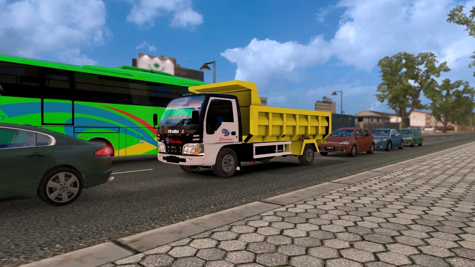 Автобусы для етс 2. Euro Truck Simulator 2 Траффик. Isuzu Traffic ETS. Bus ETS 2.