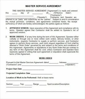 Service agreement