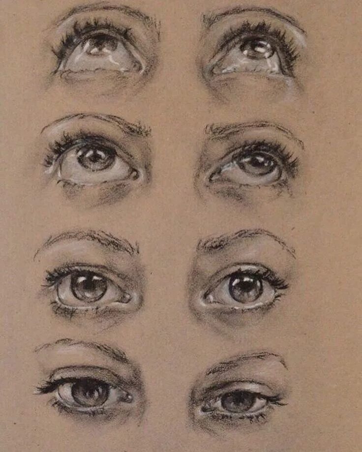 Виды рисунков глаз. Глаза в различных ракурсах. Глаза рисунок. Зарисовки глаз. Рисование глаз в разных ракурсах.