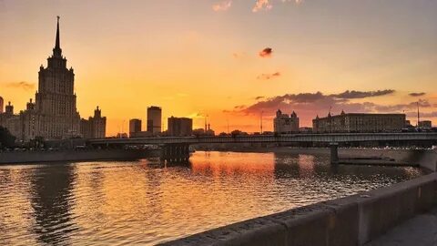 Красивая москва утро