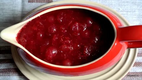 Соус для мяса из клюквы