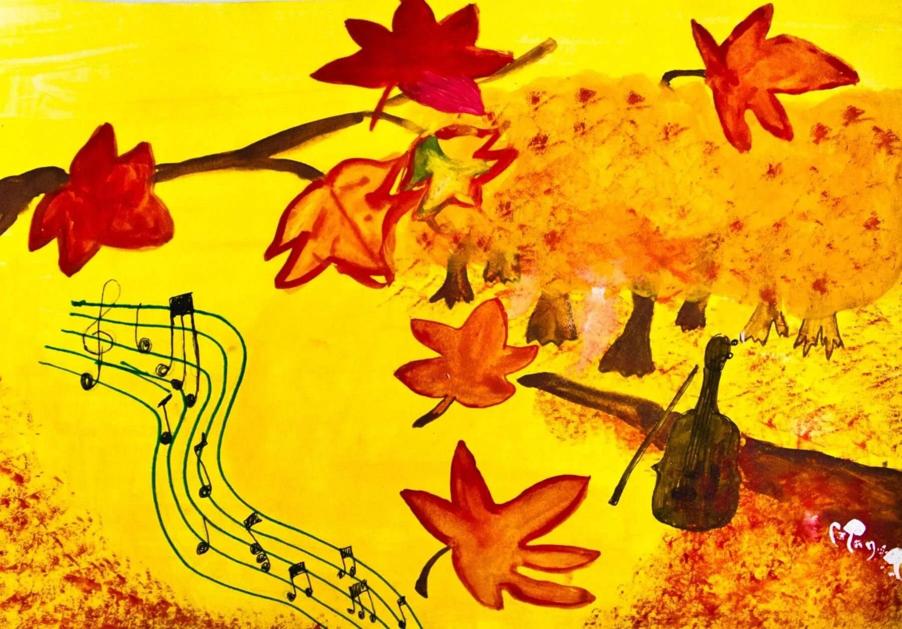 Осенние рисунки. Рисунок на тему осень. Осенние мотивы рисунки. Музыкальные краски осени.