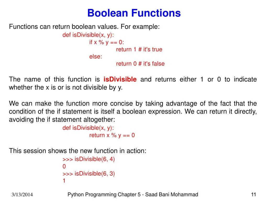 Boolean value