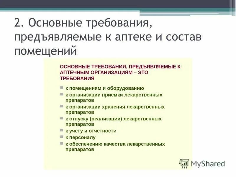 Требования предъявляемые представителем