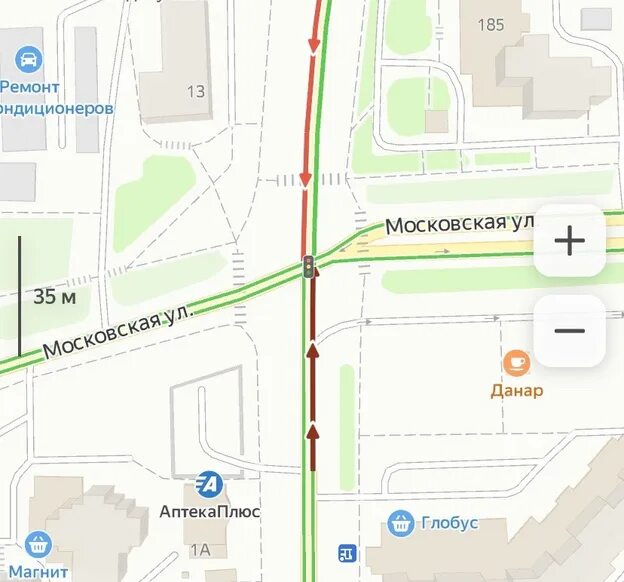 Глобус проспект Строителей и Московской.