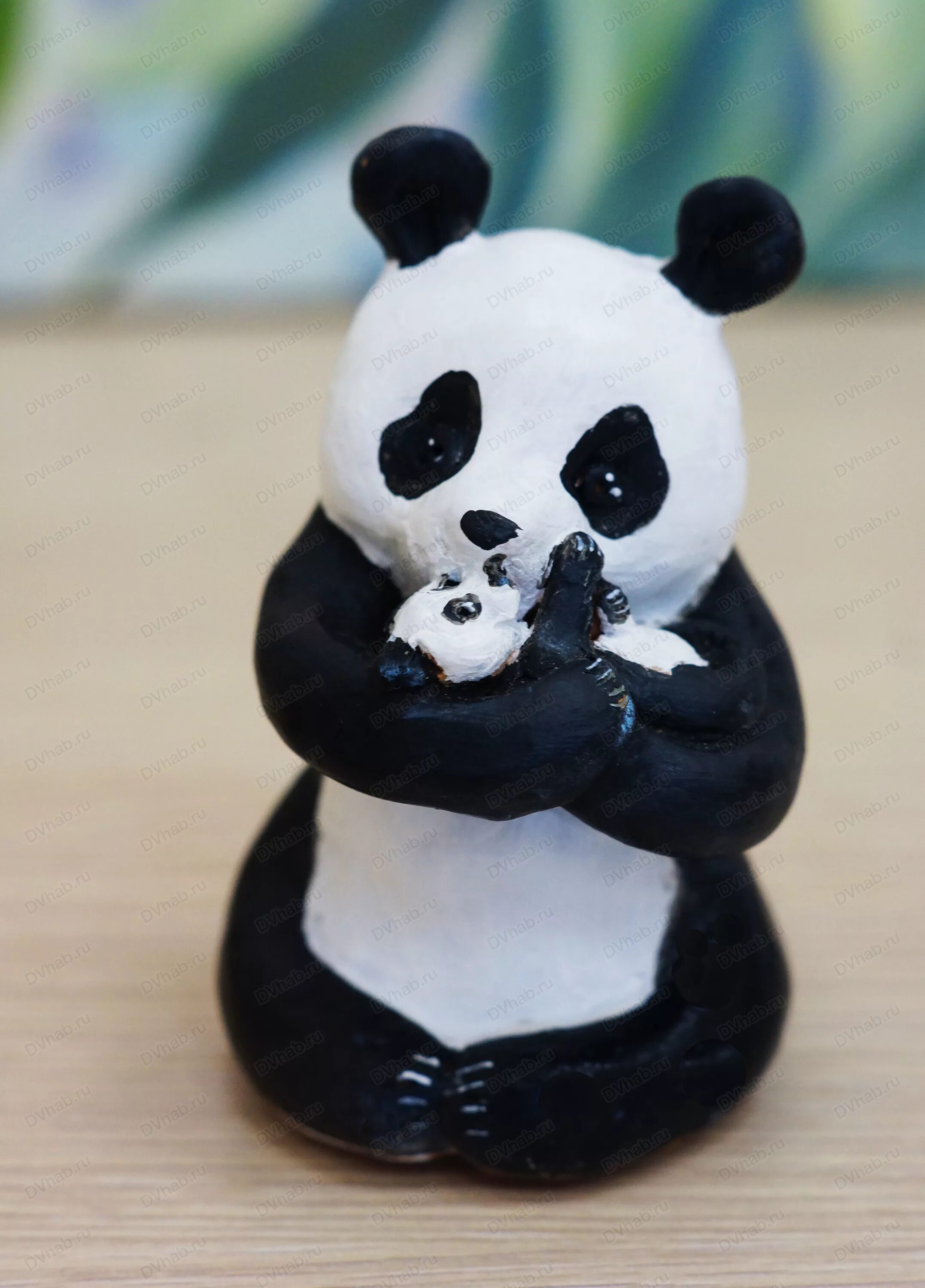 как сделать панду. панда аппликация для детей. панда из полимерной глины. панда из пластилина. как сделать панду.