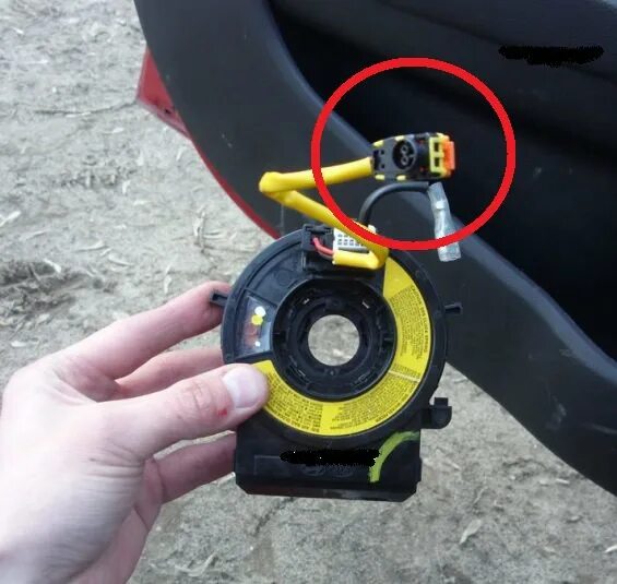 Снять руль / Снять подушку безопасности / Снять AirBag / Kia Rio / Киа Рио