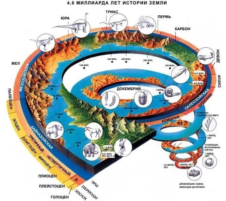 Формирование земли. История земли. спираль развития жизни на земле. эволюция земли. история формирования земли.