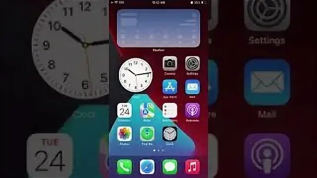 Как сделать часы ios 17. Большие часы на айфоне. старые часы ios 15. часы в iphone горят синим. как сделать красивые часы айос 16!.