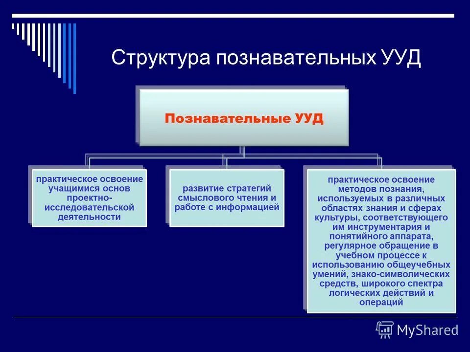 Какие учебные действия относятся к познавательным