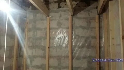 Утепление бани из блоков изнутри