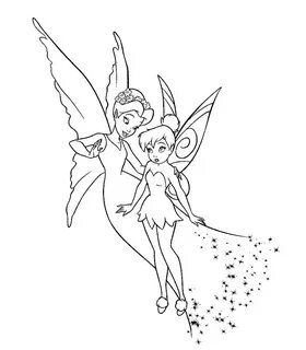 tinkerbell queen clarion coloring pages