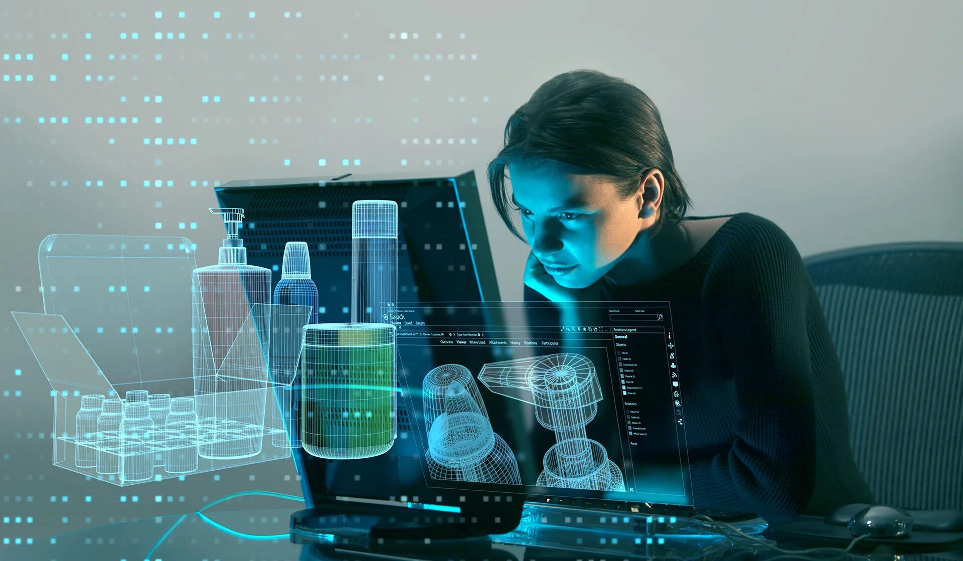 Цифровая экономика. Технические науки картинки. Виртуальный семинар. Искусственный интеллект. Баннер для хостинга провайдера.