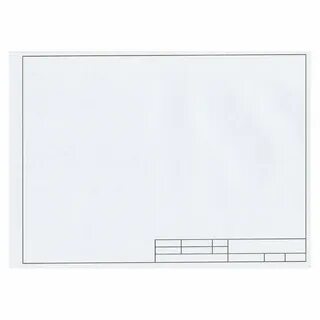 Папка для черчения А4 210х297мм, 10л., 160 г/м2, рамка с горизонтальным штампом,