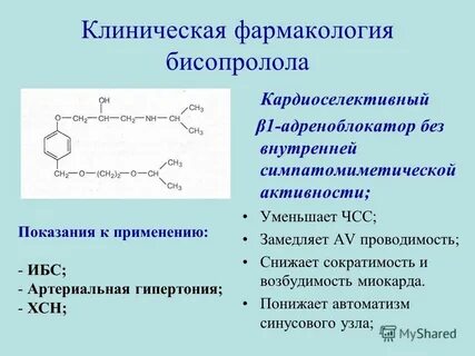 Бисопролол побочные действия