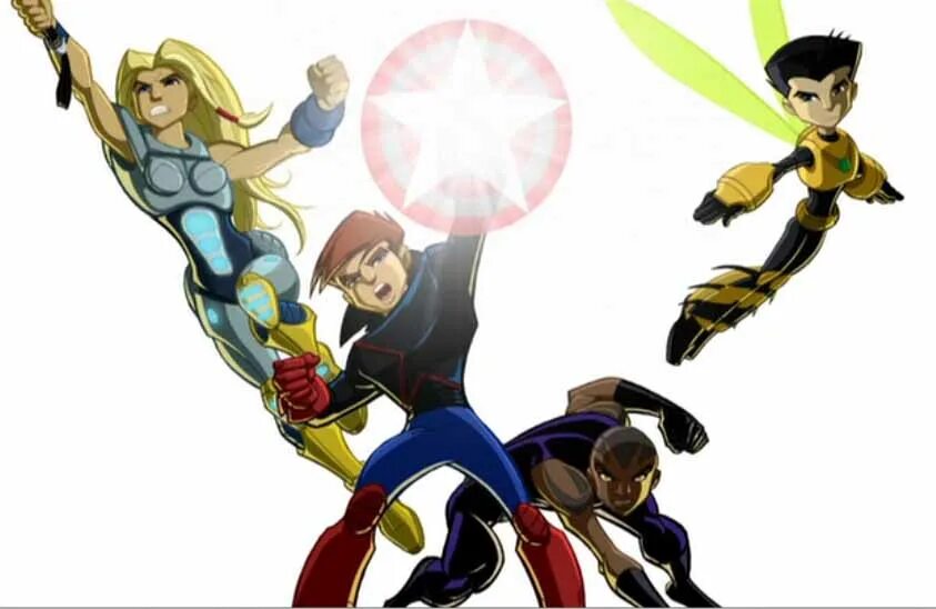 Next Avengers Heroes of tomorrow. Дети Мстителей. Мстители герои завтрашнего дня Азари.