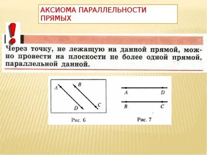 Сколько аксиому прямой