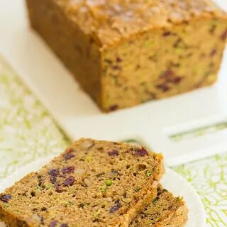 Spiced Zucchini Bread with Walnuts and Dried Cranberries Recipe with 330 ca...